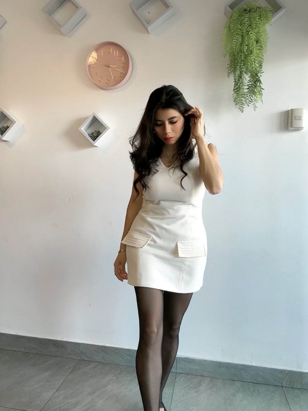 VESTIDO RECTO CORTO