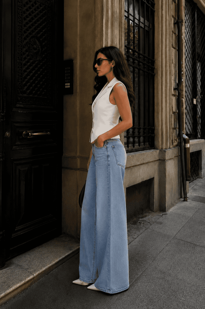 CHALECO CUELLO LEA/MARFIL
